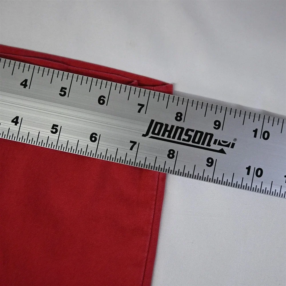 Banana Republic 33 x 32 Red Emerson Straight‎ Fit Mens Chino Pants